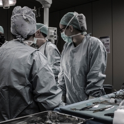 surgical team in operating room