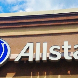 outdoor "Allstate" signage